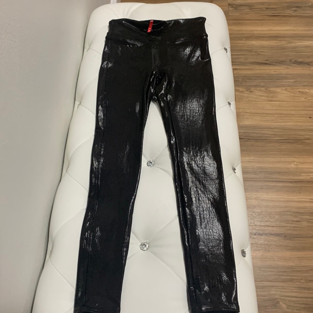 Spanx Croc Shine Leggings.